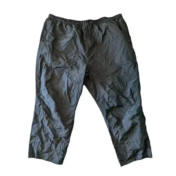 Vintage Duluth Trading Co Black Nylon Elastic Waist Pull On Pants Size 3XL x 30 - Picture 1 of 7
